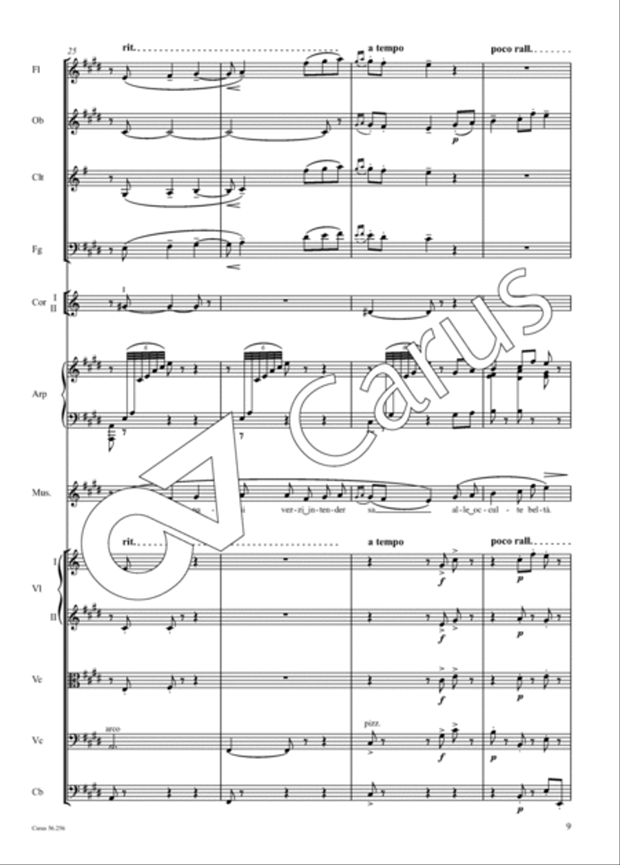 Quando me'n vo' Orchestra scores gallery preview page 10