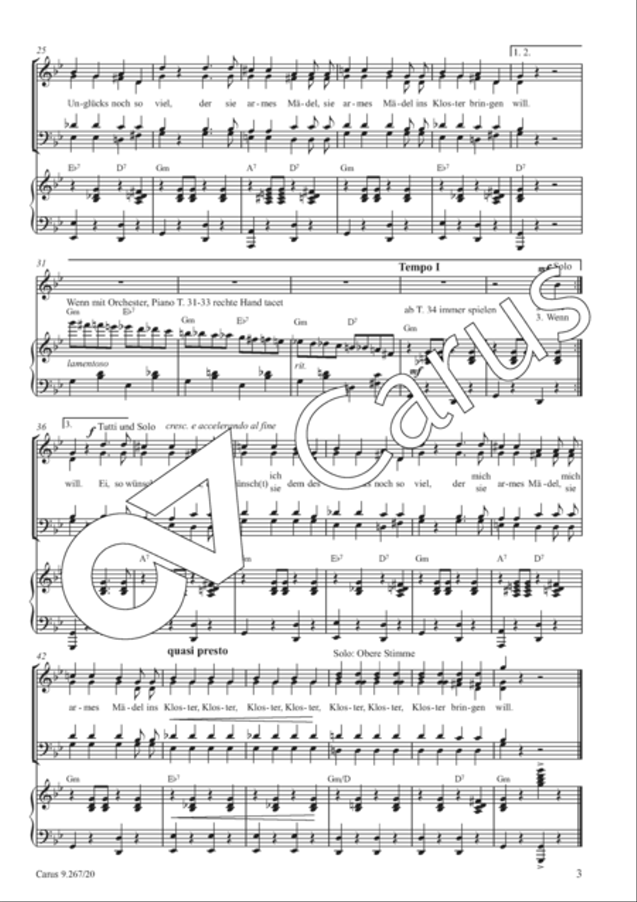 Die widerspenstige Braut 4-Part scores gallery preview page 4