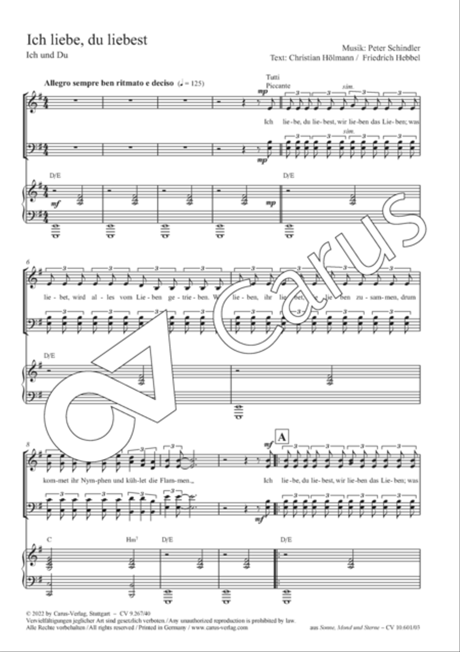 Ich liebe, du liebest Ich liebe, du liebest 4-Part scores gallery preview page 2
