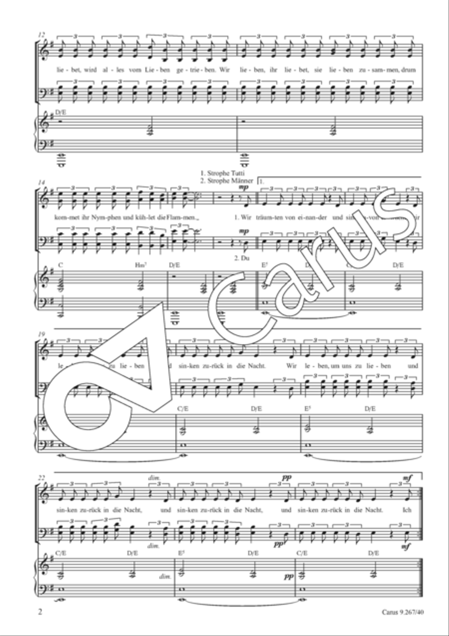 Ich liebe, du liebest Ich liebe, du liebest 4-Part scores gallery preview page 3