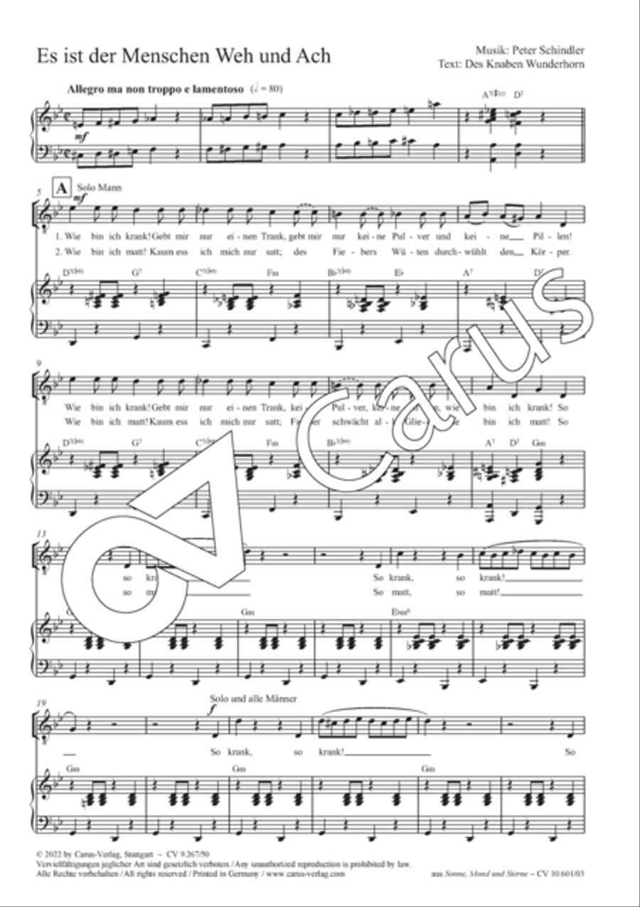 Es ist der Menschen Weh und Ach 4-Part scores gallery preview page 2