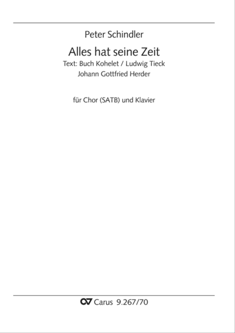 Alles hat seine Zeit Alles hat seine Zeit 4-Part scores gallery preview page 2