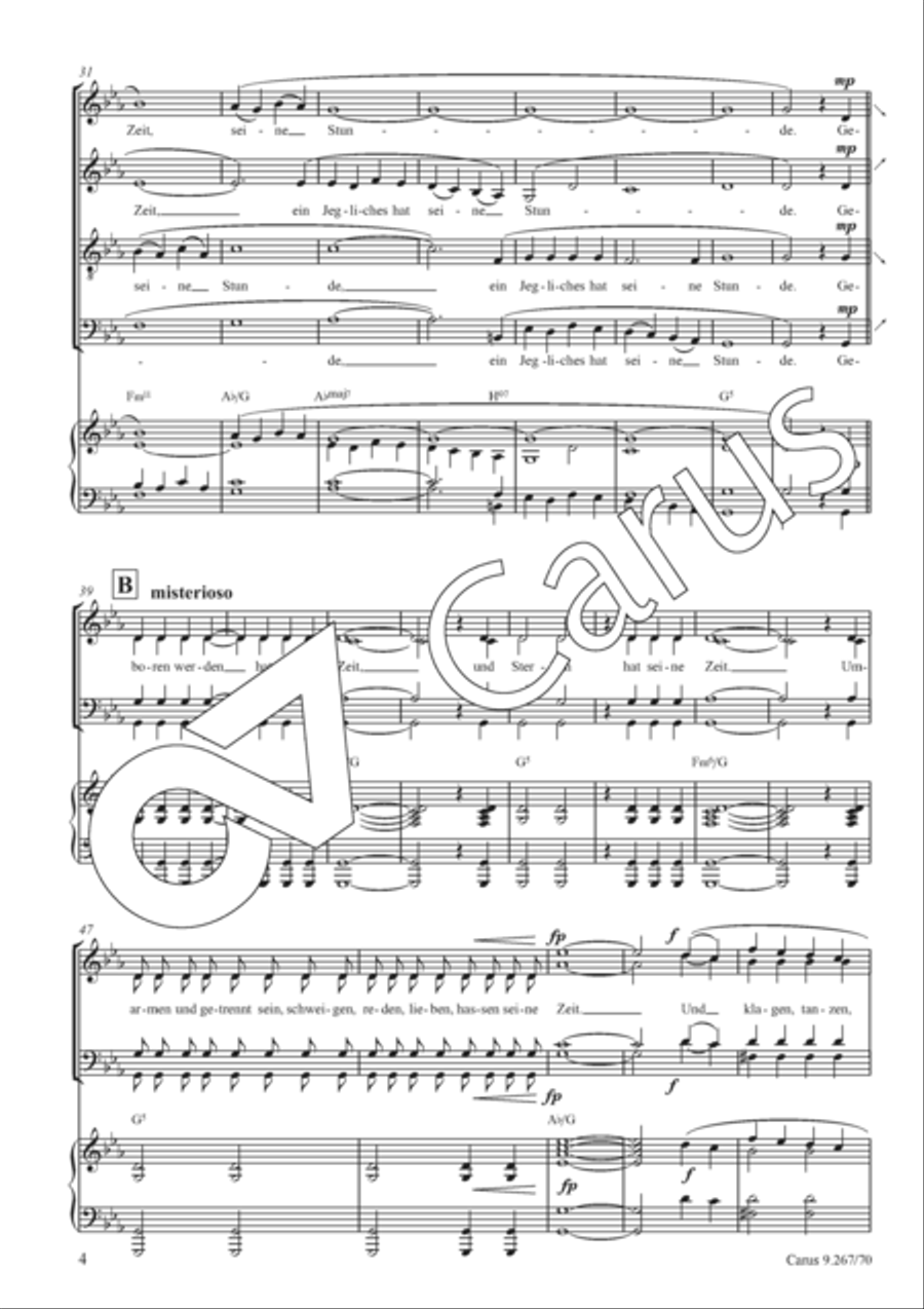 Alles hat seine Zeit Alles hat seine Zeit 4-Part scores gallery preview page 5