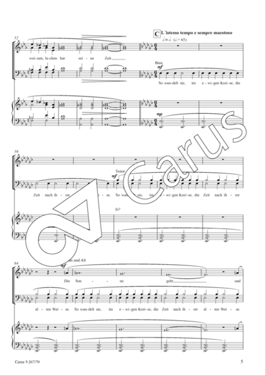 Alles hat seine Zeit Alles hat seine Zeit 4-Part scores gallery preview page 6