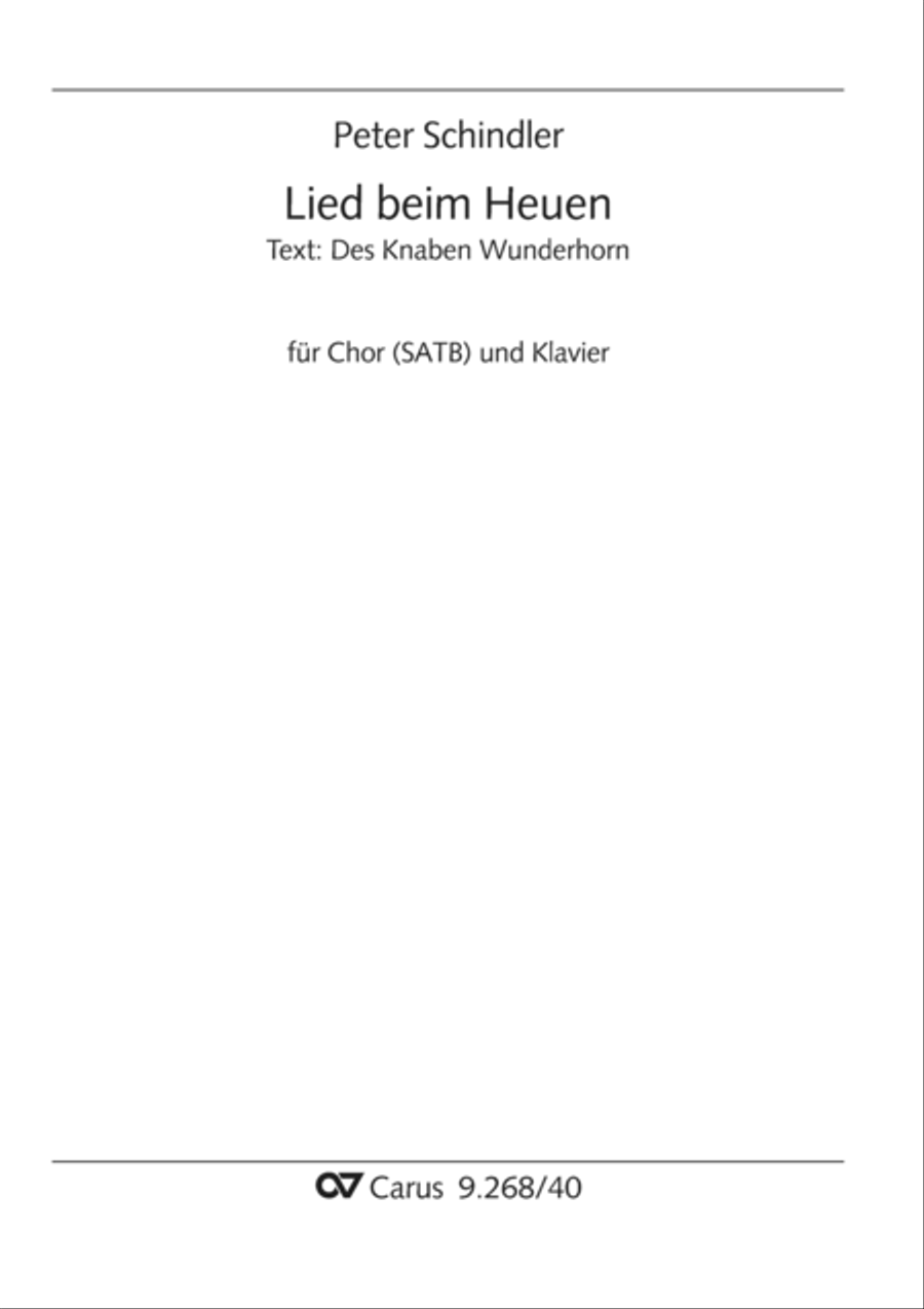Lied beim Heuen Lied beim Heuen 4-Part scores gallery preview page 2
