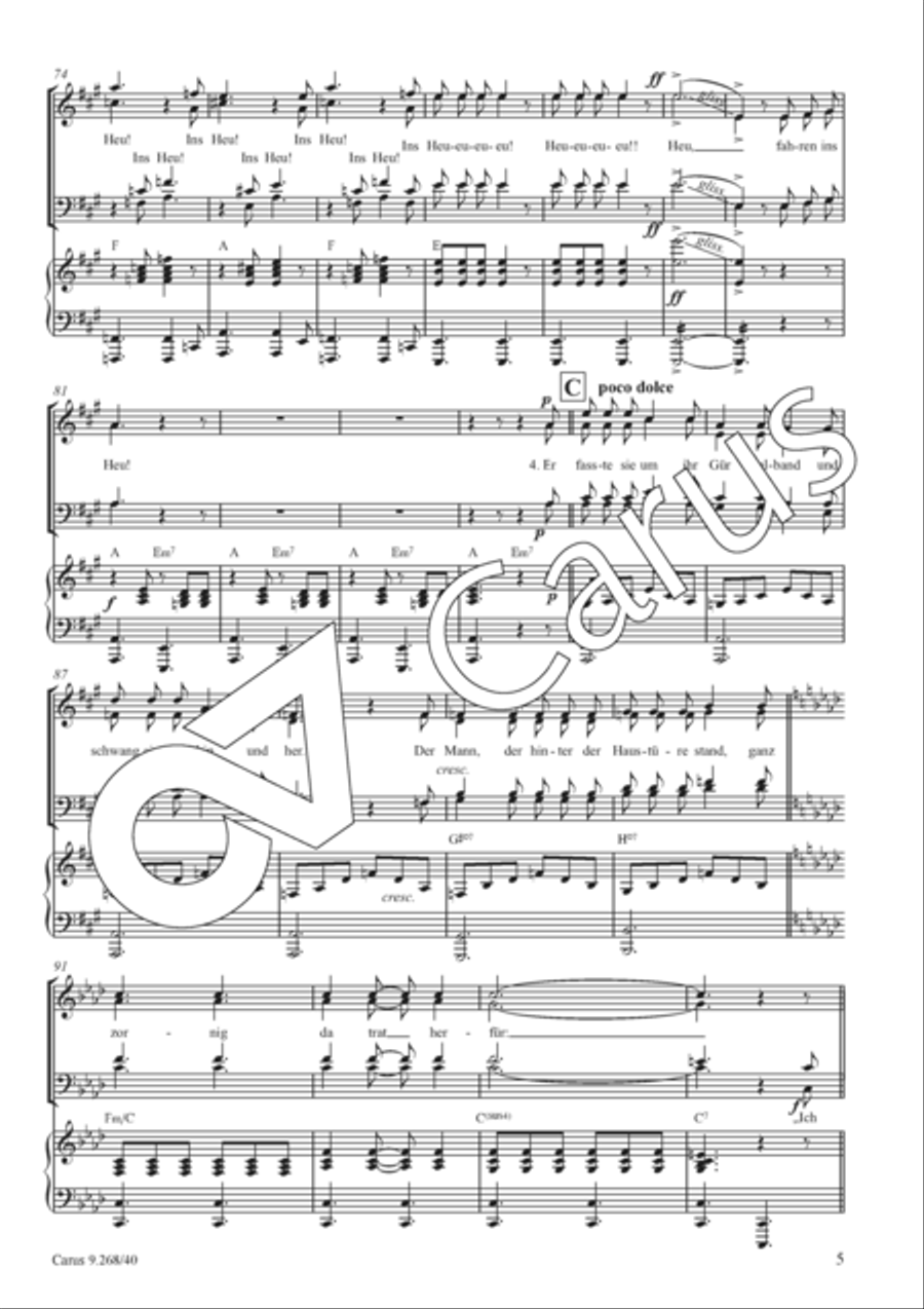 Lied beim Heuen Lied beim Heuen 4-Part scores gallery preview page 6