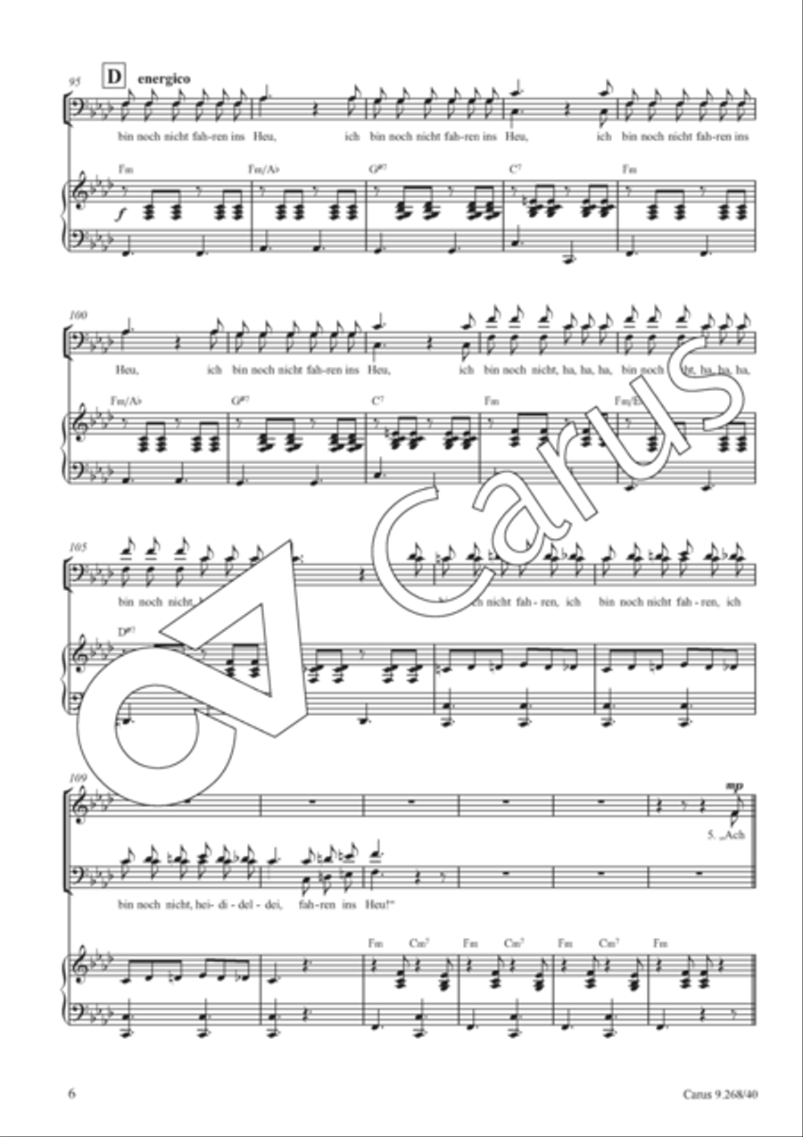 Lied beim Heuen Lied beim Heuen 4-Part scores gallery preview page 7