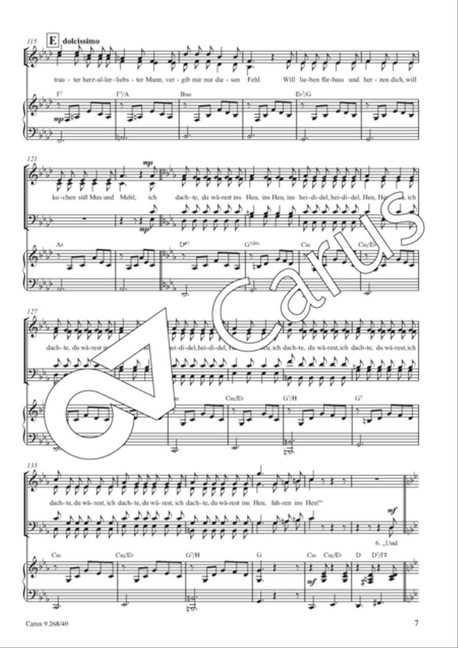 Lied beim Heuen Lied beim Heuen 4-Part scores gallery preview page 8