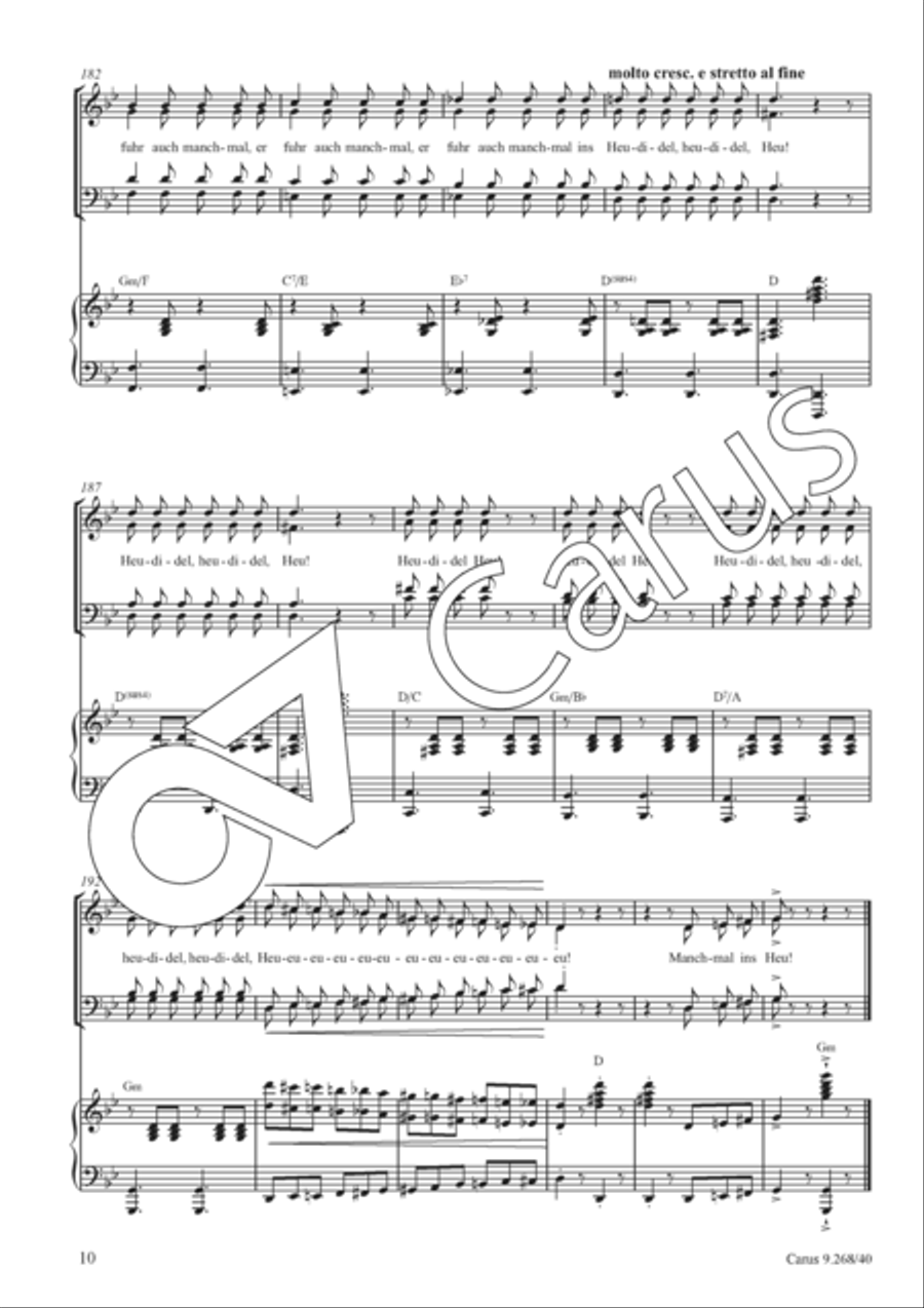Lied beim Heuen Lied beim Heuen 4-Part scores gallery preview page 11