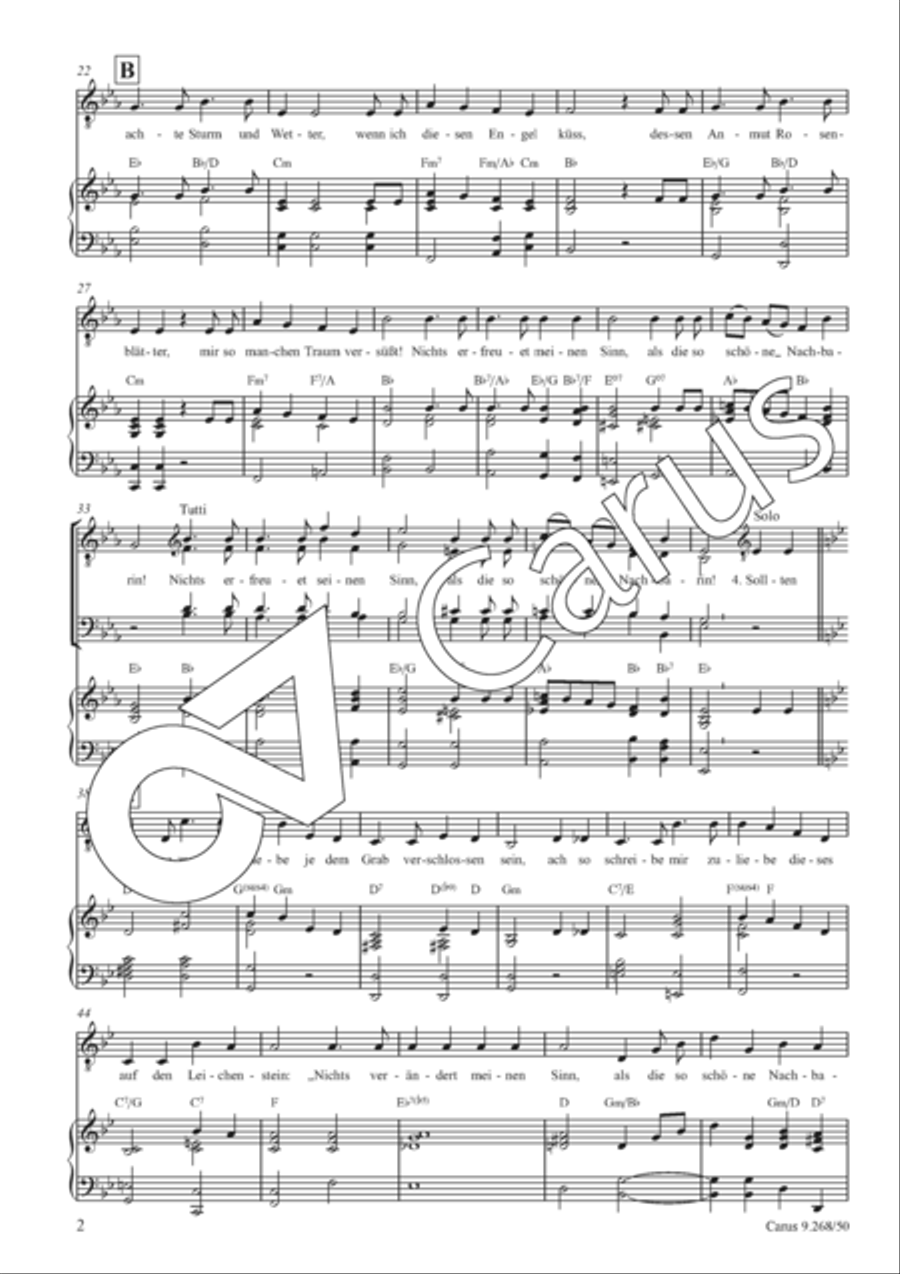 Die so schone Nachbarin Die so schone Nachbarin 4-Part scores gallery preview page 3