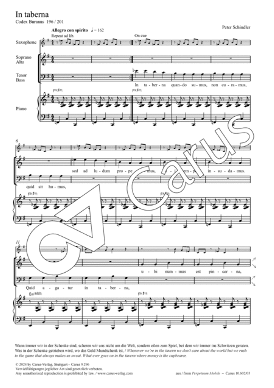 In taberna In taberna 4-Part scores gallery preview page 2