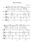 Rocky Mountain (Orff Arrangement)