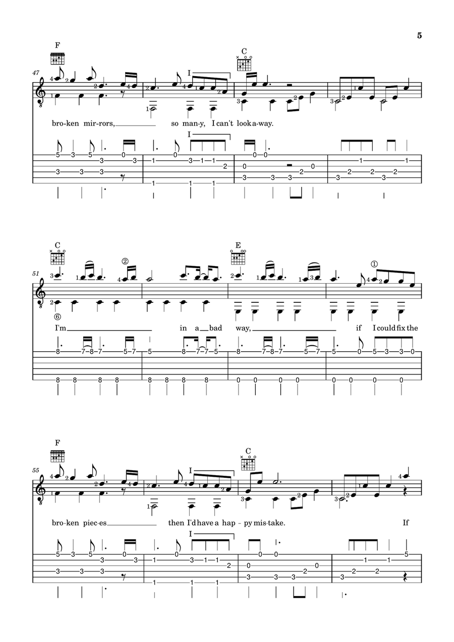 Happy Mistake Happy Mistake Acoustic Guitar scores gallery preview page 5