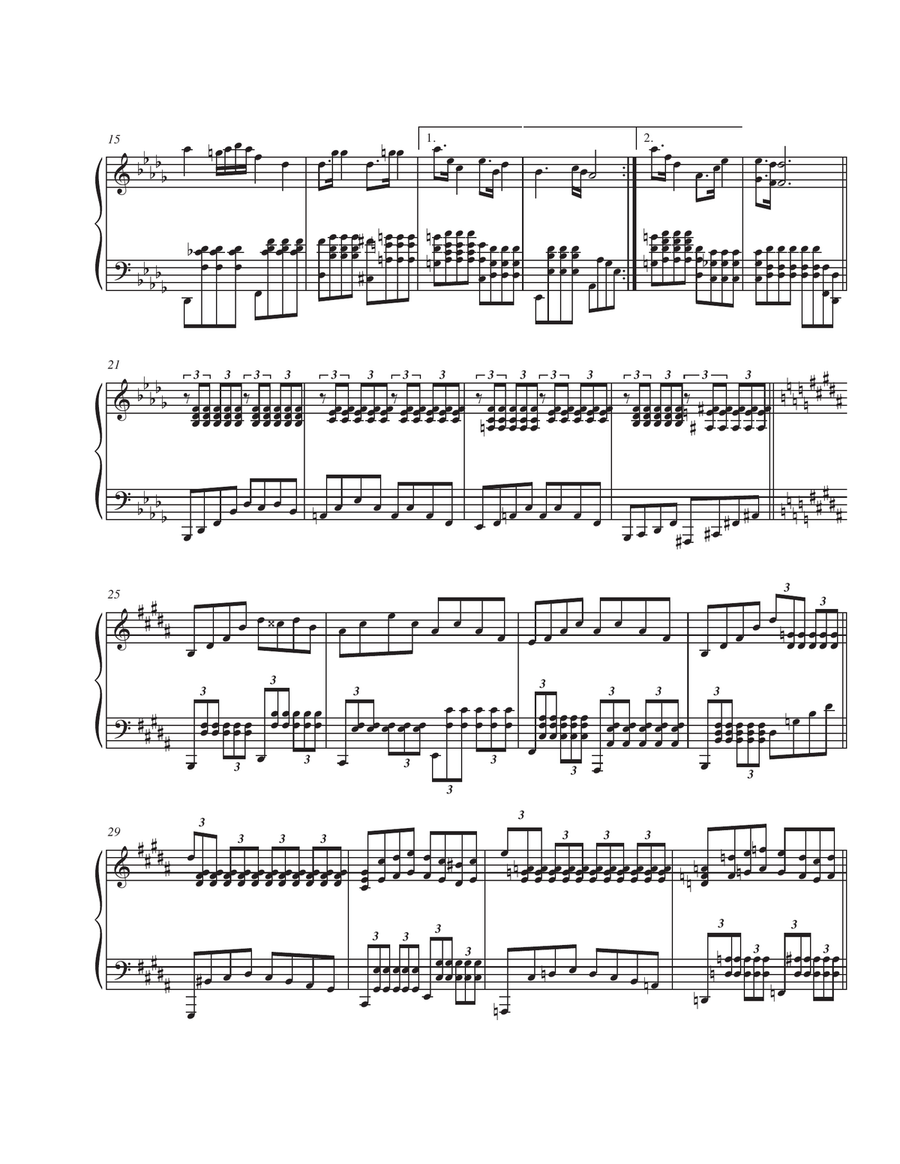Czerny Op 335 #s 12, 15, 16, 18, 19, 20, 21, 23, 25, 28, 29, 30,16 Arrangements for Ballet Class Piano Solo scores gallery preview page 6