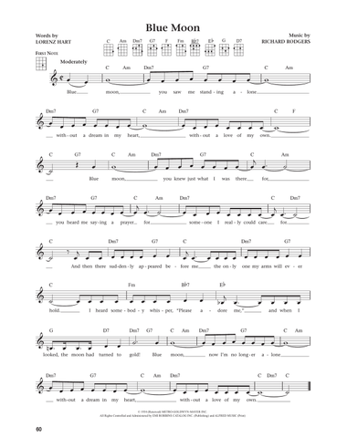 Blue Moon (from The Daily Ukulele) (arr. Jim Beloff)