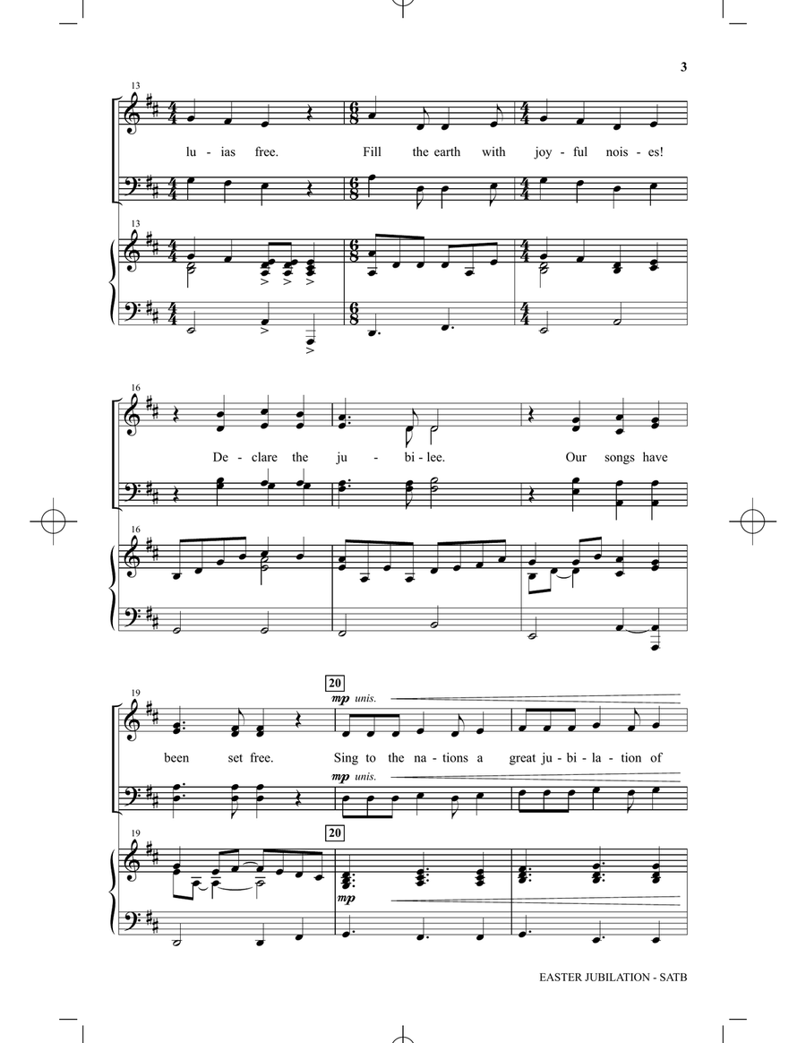 Easter Jubilation Easter Jubilation 4-Part scores gallery preview page 2