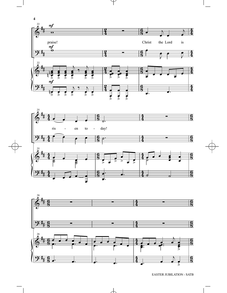 Easter Jubilation Easter Jubilation 4-Part scores gallery preview page 3