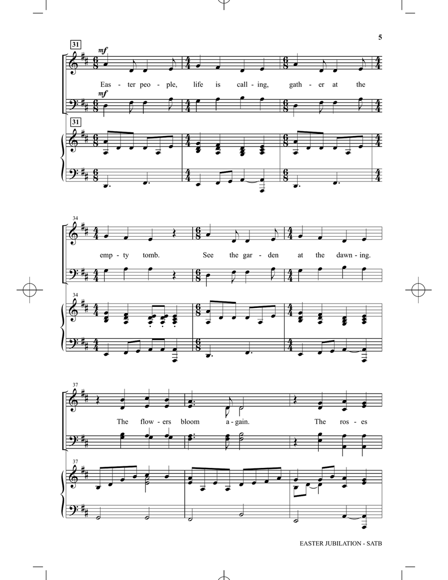 Easter Jubilation Easter Jubilation 4-Part scores gallery preview page 4