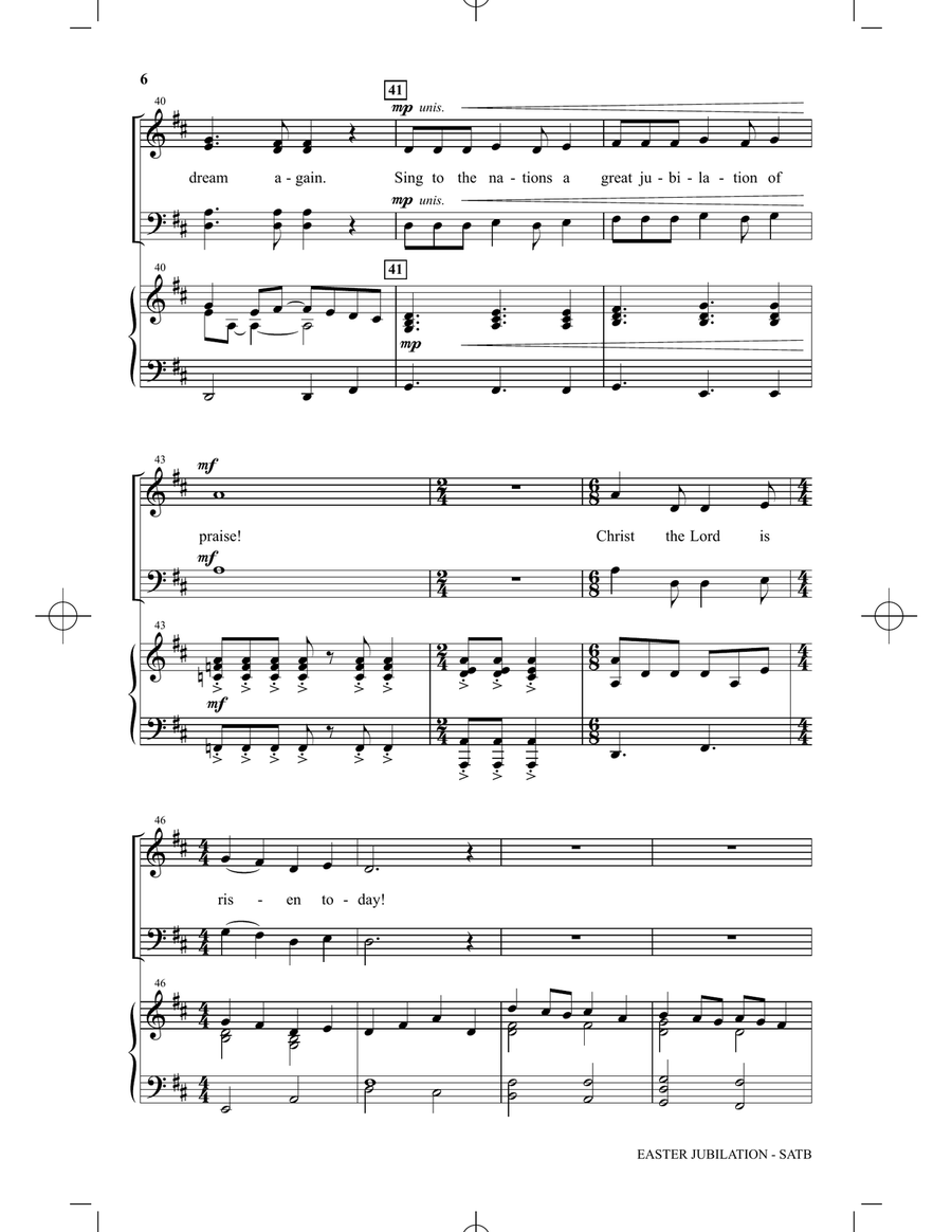 Easter Jubilation Easter Jubilation 4-Part scores gallery preview page 5