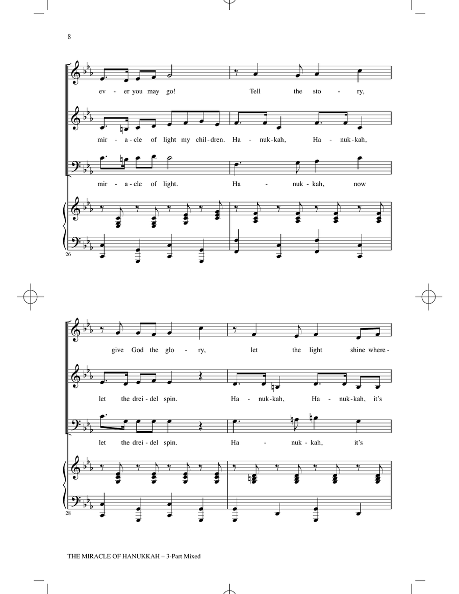 The Miracle Of Hanukkah The Miracle Of Hanukkah 3-Part scores gallery preview page 6