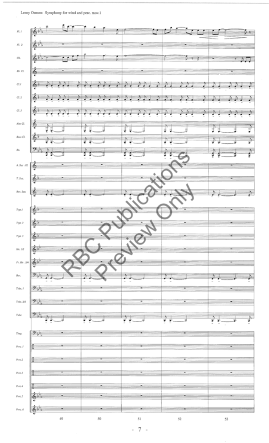 Symphony For Winds And Percussion (Score) Concert Band scores gallery preview page 12