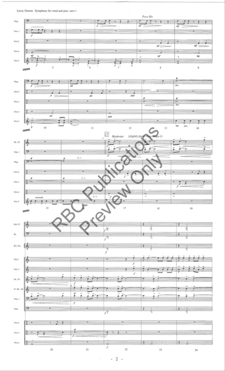 Symphony For Winds And Percussion (Score) Concert Band scores gallery preview page 7