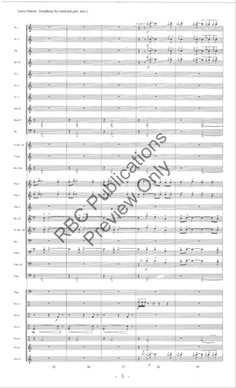 Symphony For Winds And Percussion (Score) Concert Band scores gallery preview page 8