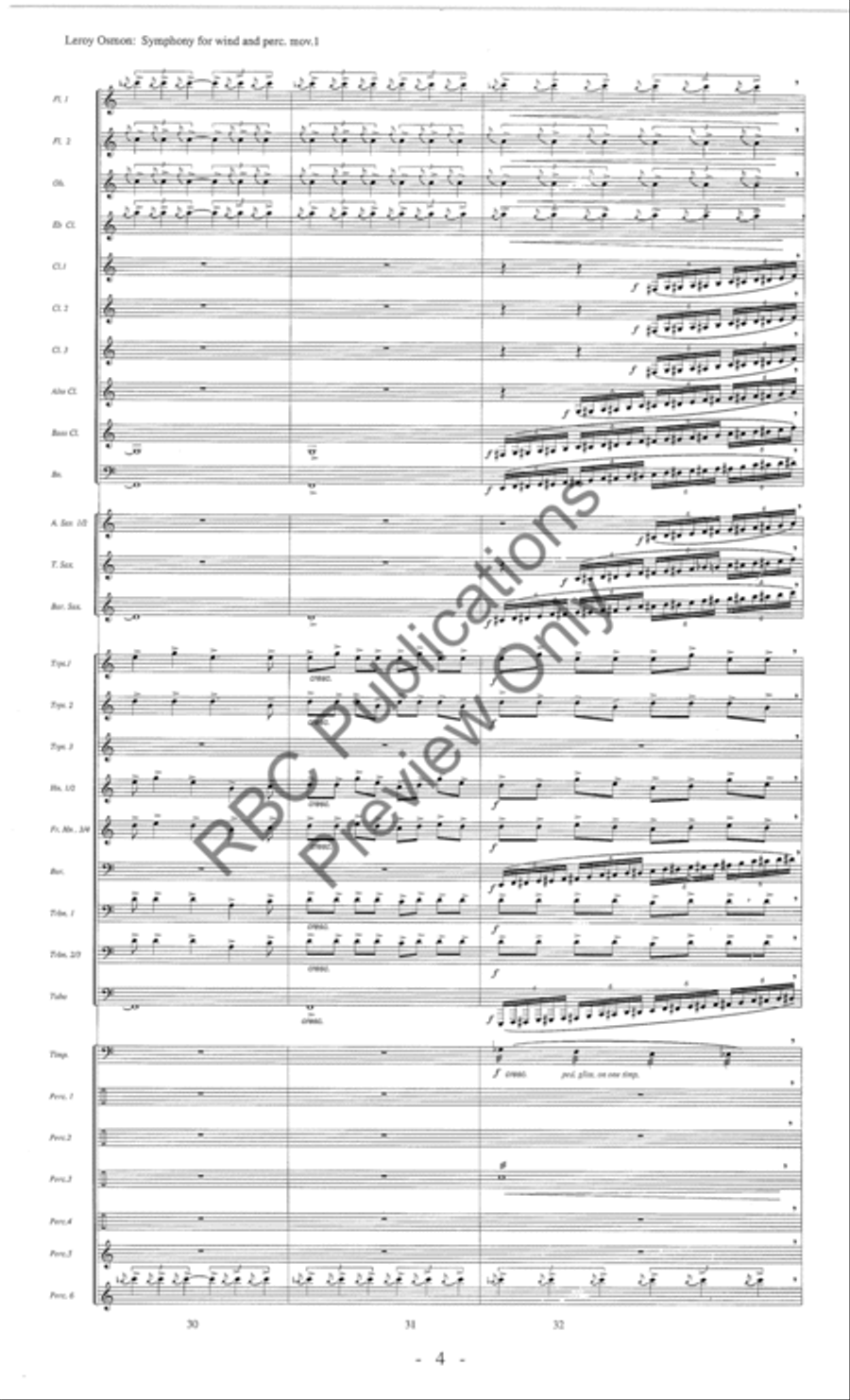 Symphony For Winds And Percussion (Score) Concert Band scores gallery preview page 9