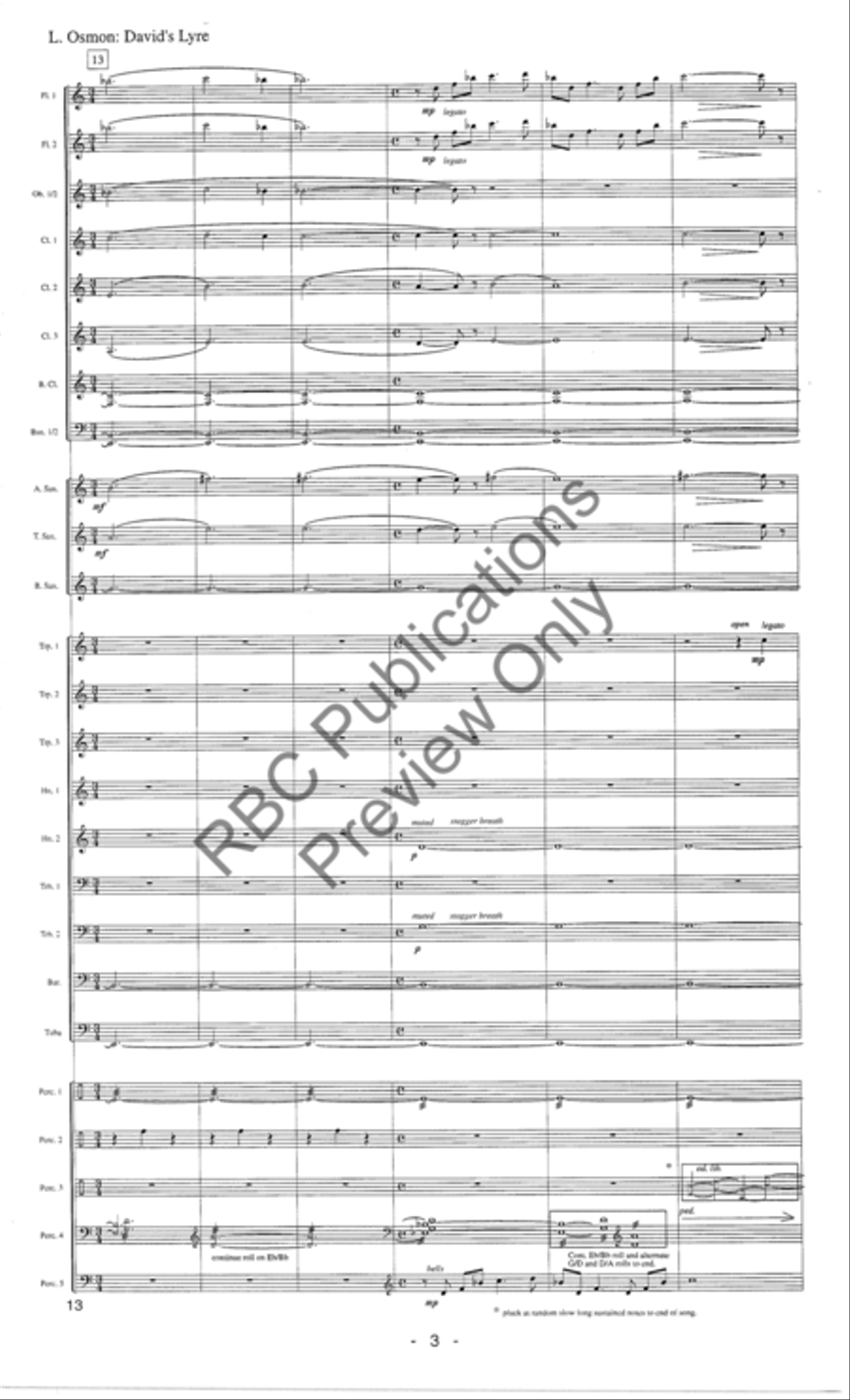 Davids Lyre (Score) Davids Lyre (Score) Concert Band scores gallery preview page 6