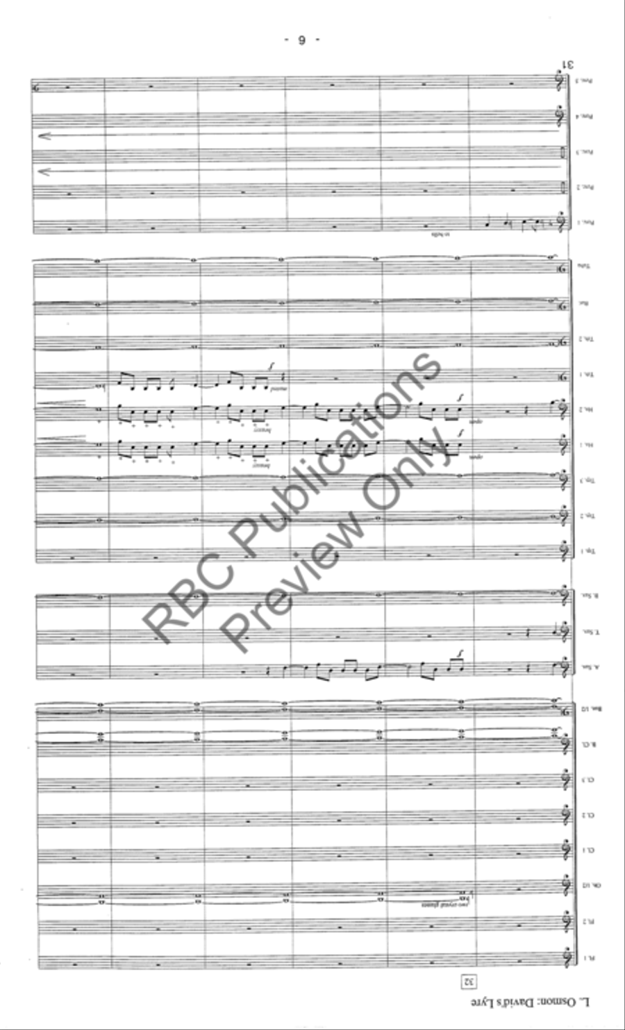 Davids Lyre (Score) Davids Lyre (Score) Concert Band scores gallery preview page 9