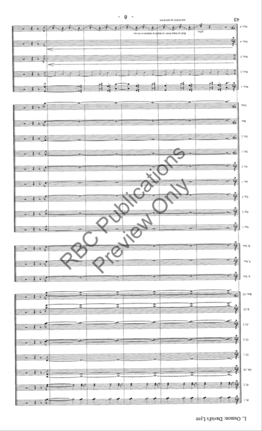 Davids Lyre (Score) Davids Lyre (Score) Concert Band scores gallery preview page 11