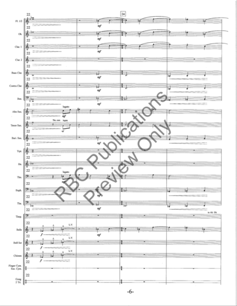 Dim Points Of Light (Score) Concert Band scores gallery preview page 9