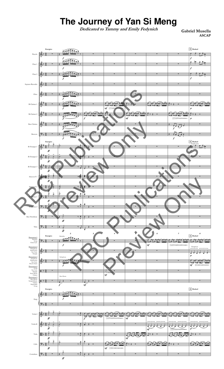 Journey Of Yan Si Meng (Score) Full Orchestra scores gallery preview page 2