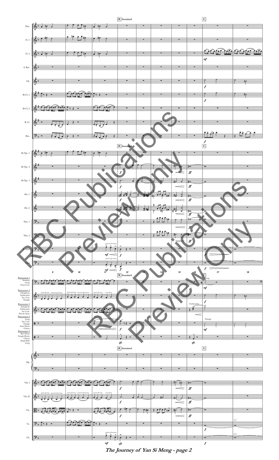 Journey Of Yan Si Meng (Score) Full Orchestra scores gallery preview page 3