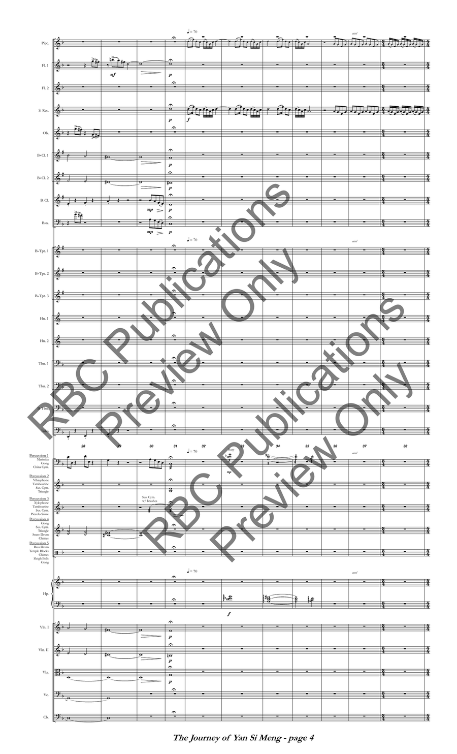 Journey Of Yan Si Meng (Score) Full Orchestra scores gallery preview page 5
