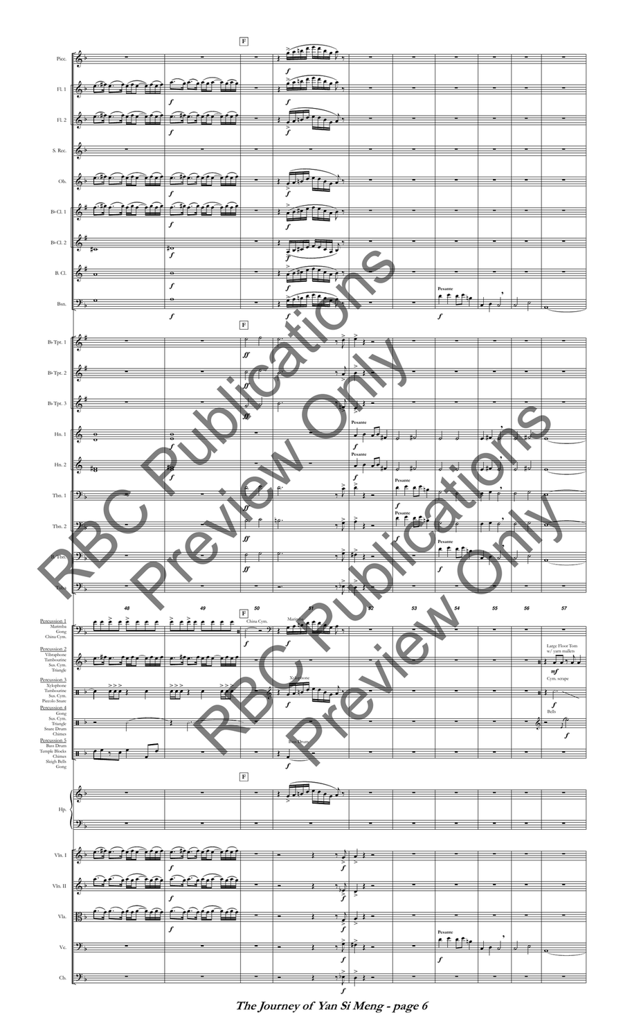 Journey Of Yan Si Meng (Score) Full Orchestra scores gallery preview page 7
