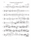 Violin Concerto in D major II. Adagio, Op.77
