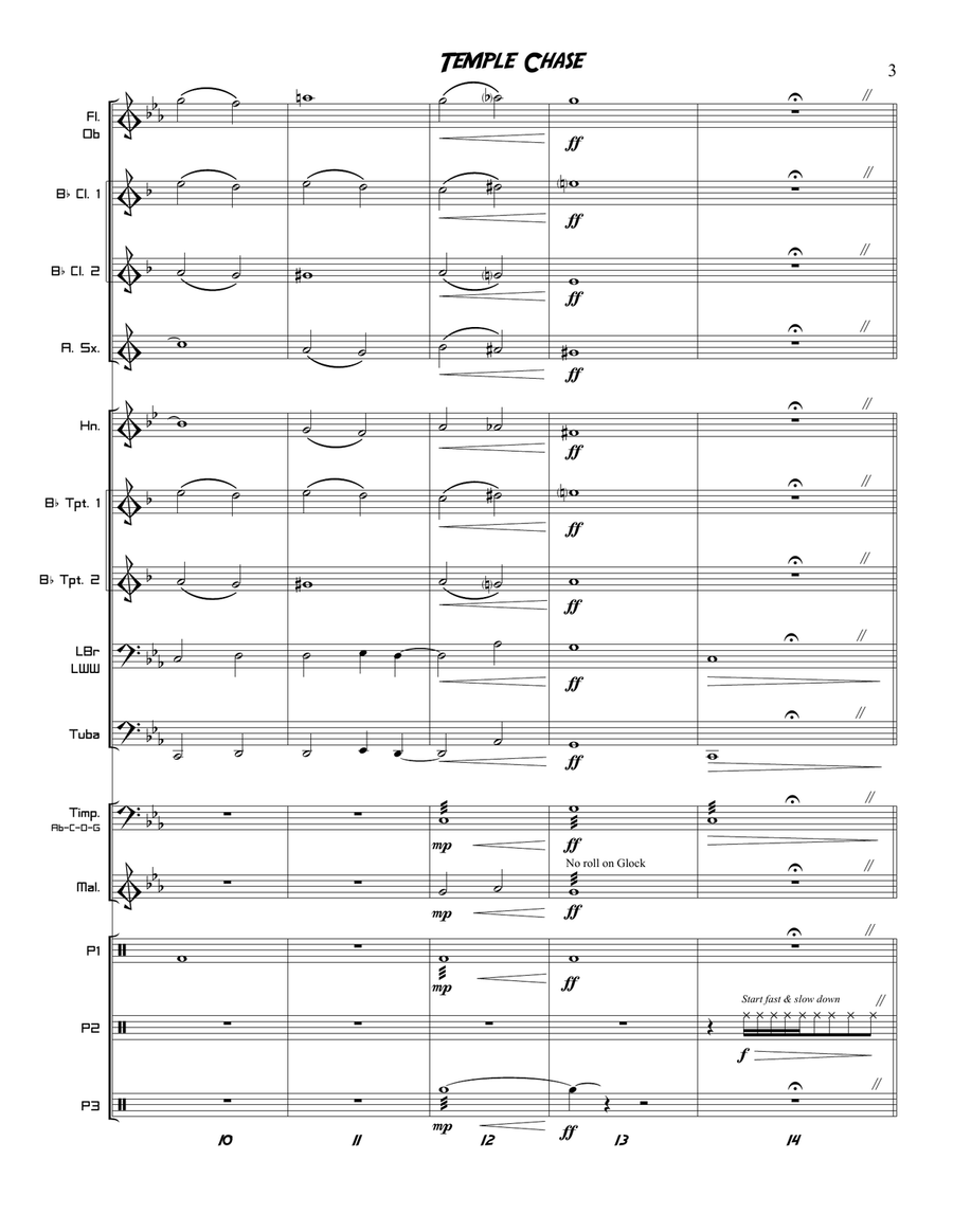 Temple Chase Temple Chase Concert Band scores gallery preview page 5