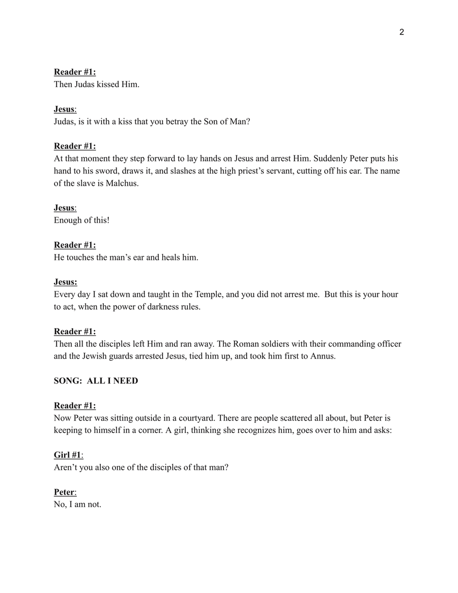 Jesus Paid It All (Tenebrae Service) (2-part choir version) 2-Part scores gallery preview page 2
