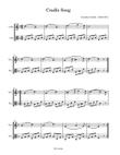 Cradle Song for violin and viola duet