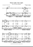 Silent night, holy night (Easy Choir SA and piano)