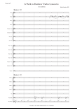 A Walk To Brahms Violin Concerto - Full Score