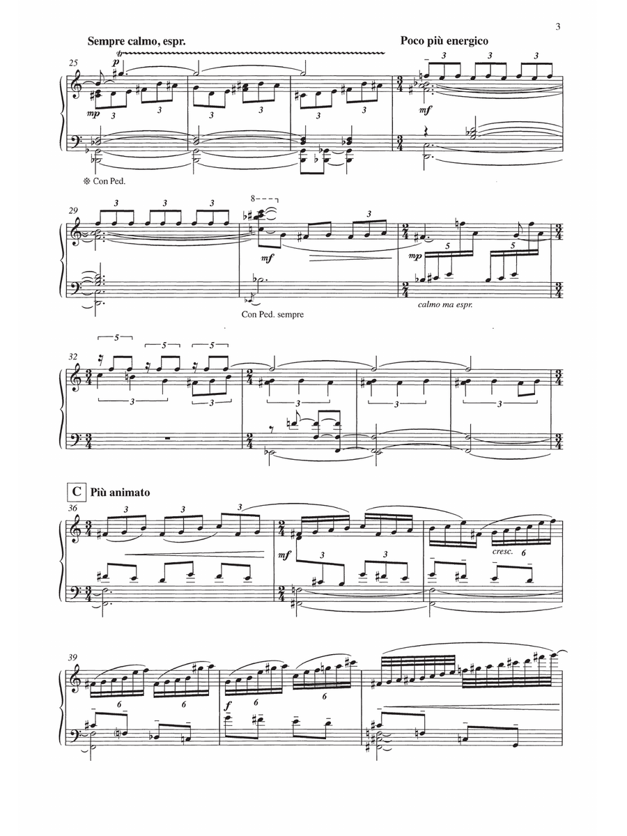 Cinq reflets (vocal score) Voice Solo scores gallery preview page 3