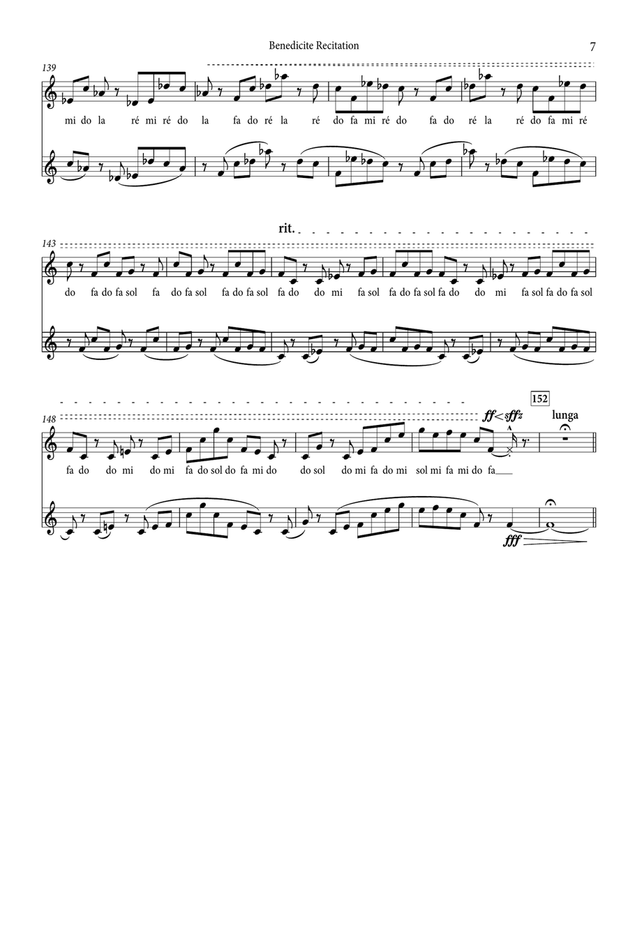 Benedicite Recitation Benedicite Recitation Soprano Voice scores gallery preview page 6