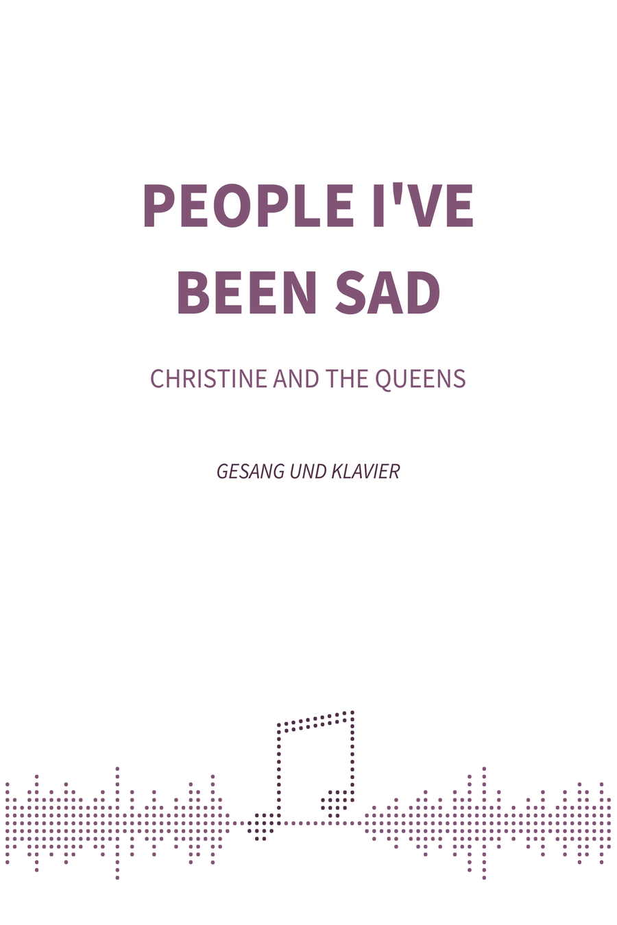 People I've Been Sad Voice scores gallery preview page 1