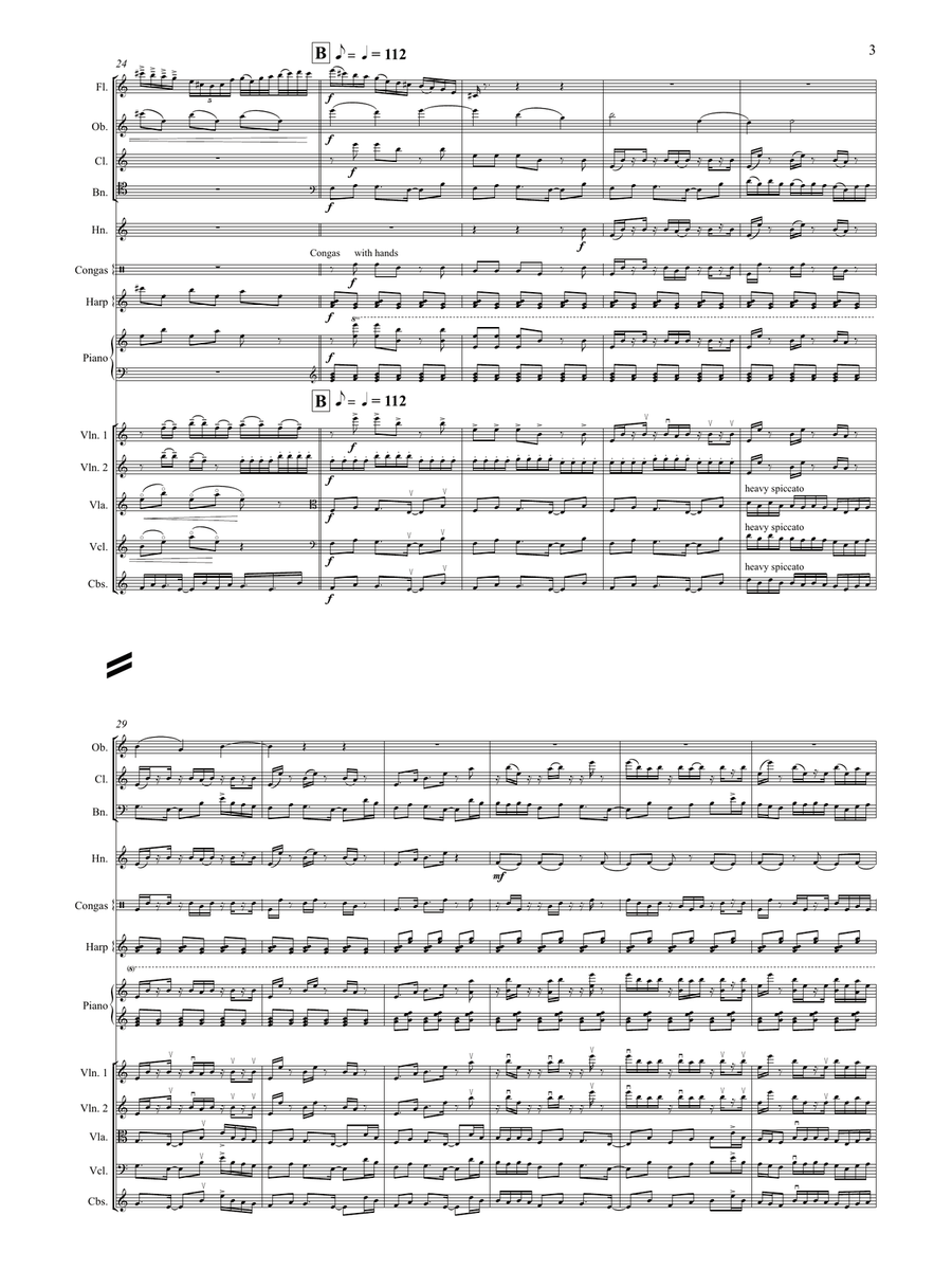 Fog (for 13 instruments) - Study Score Chamber Orchestra scores gallery preview page 3