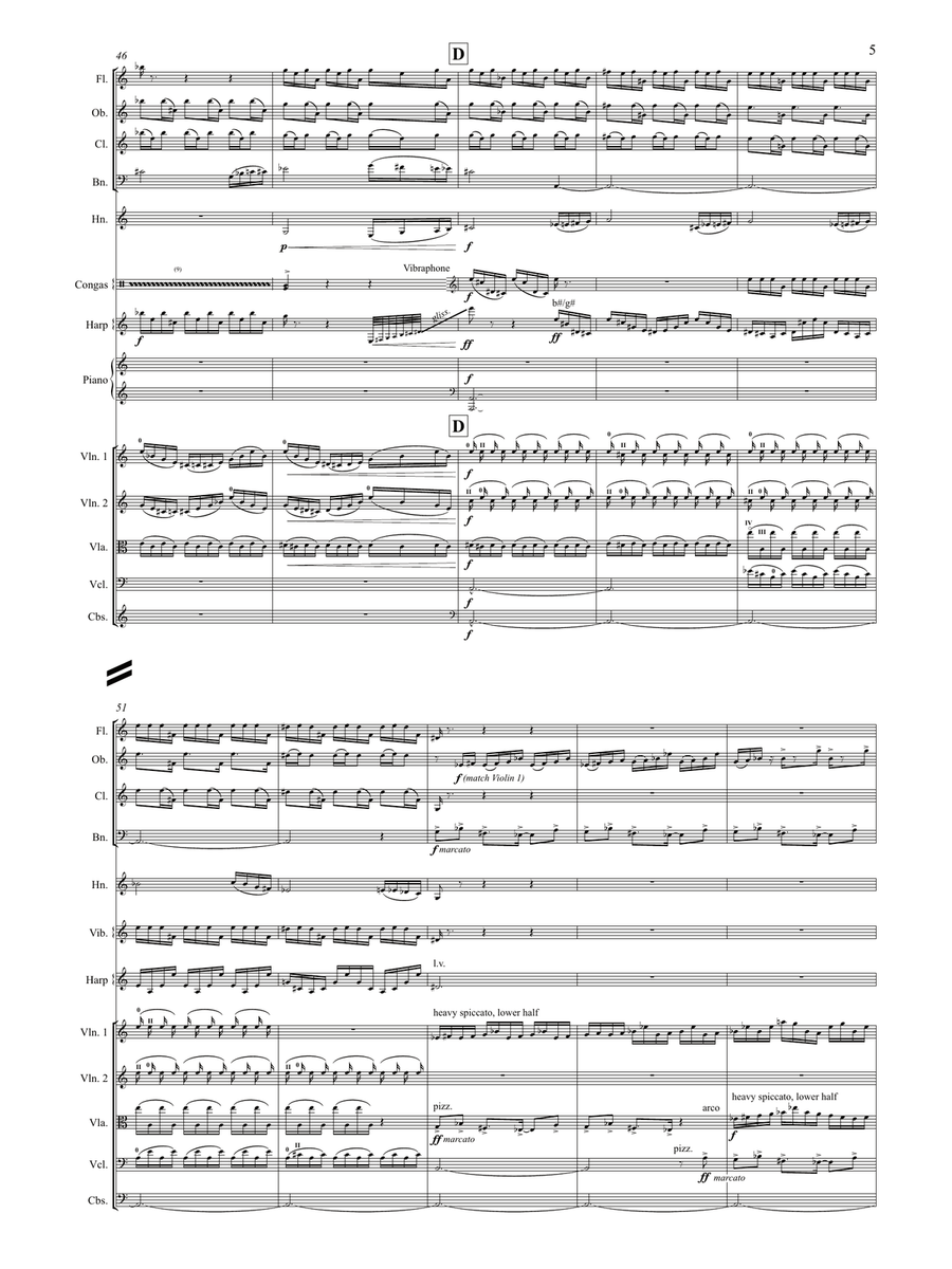Fog (for 13 instruments) - Study Score Chamber Orchestra scores gallery preview page 5