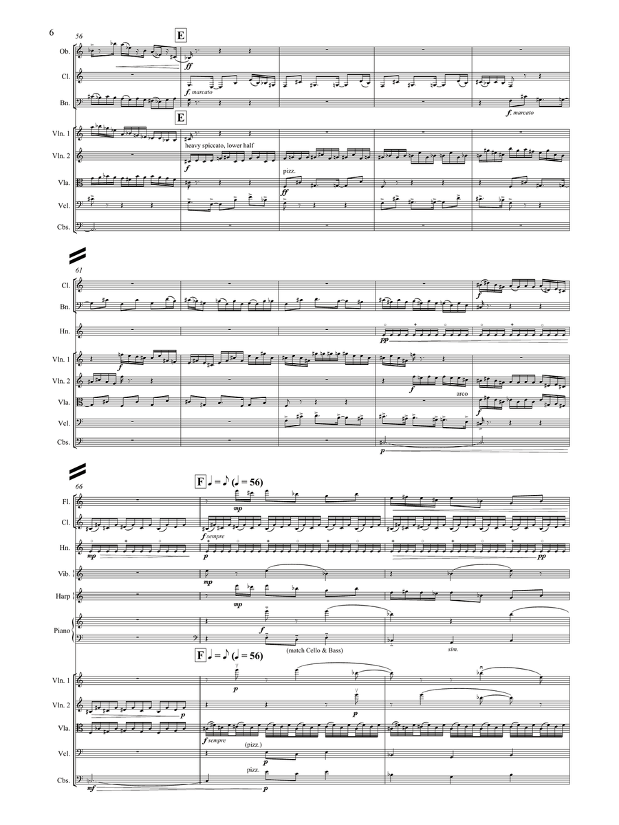 Fog (for 13 instruments) - Study Score Chamber Orchestra scores gallery preview page 6