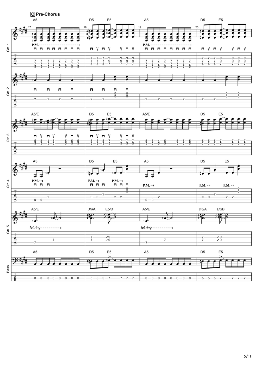 Message In A Bottle Message In A Bottle Guitar Ensemble scores gallery preview page 5