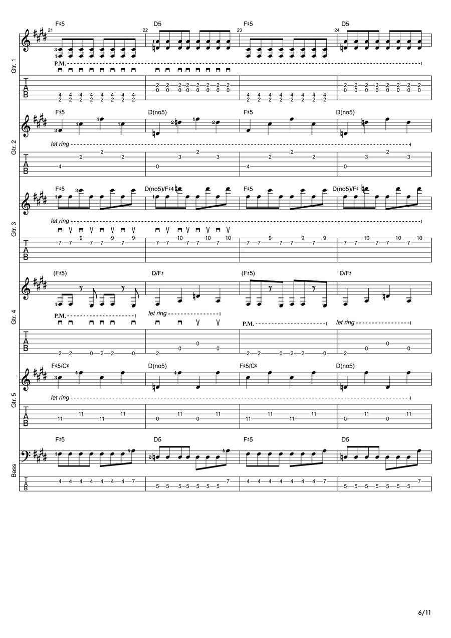 Message In A Bottle Message In A Bottle Guitar Ensemble scores gallery preview page 6